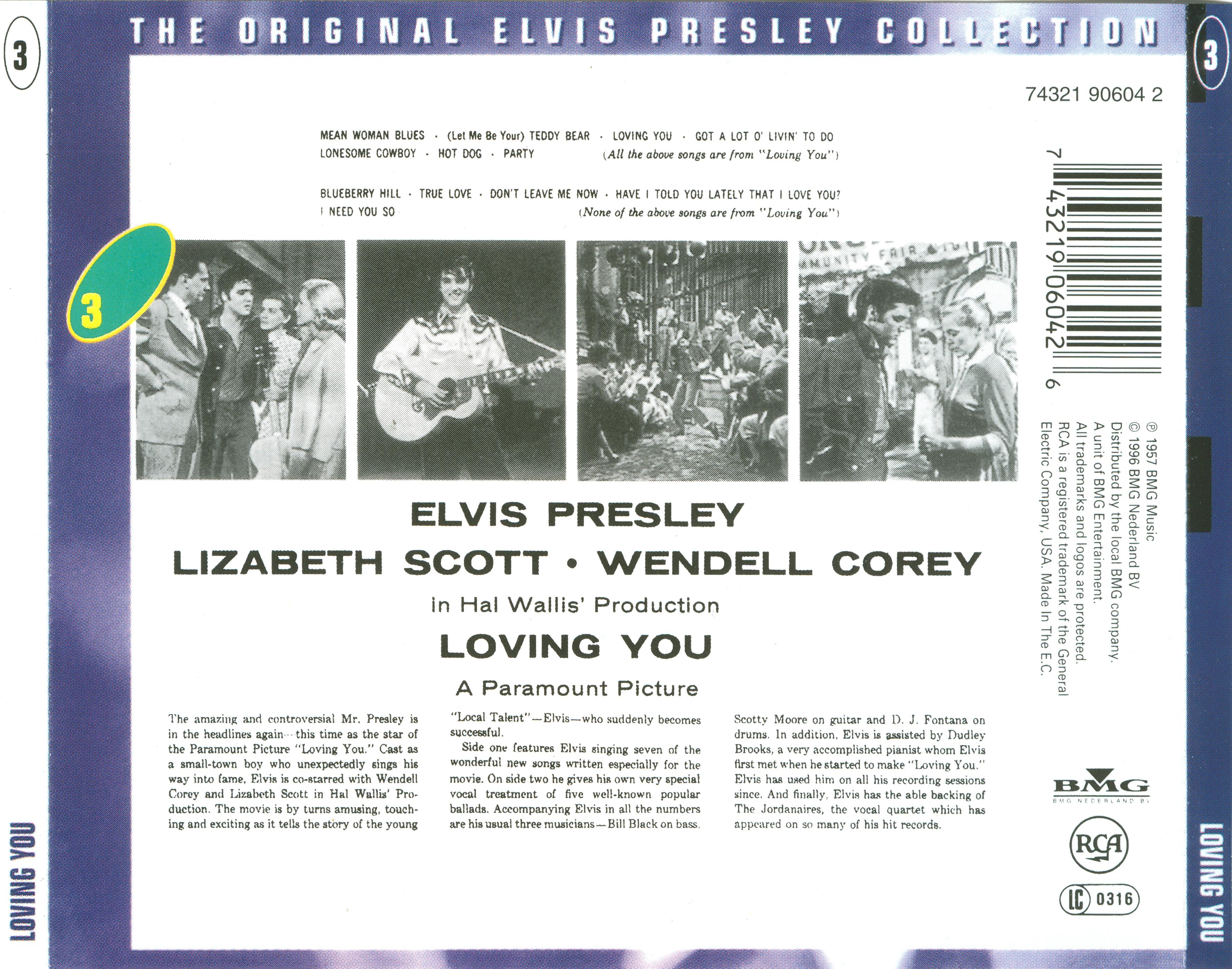 Elvis Presley  The Original Elvis Presley Collection 03; Loving You : Back